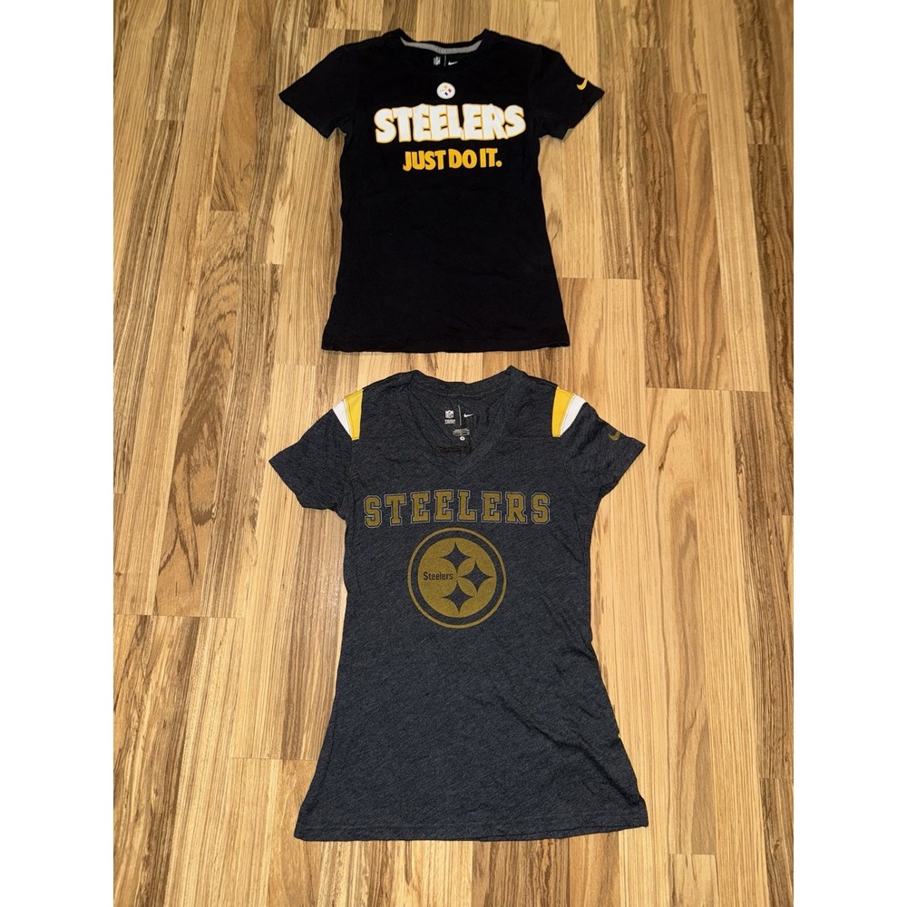 Nike Pittsburgh Steelers Women's Sz Small S Shirts Lot Graphic Tee